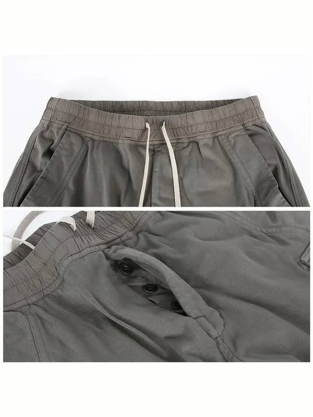 Mastodon Cut Cargo Pocket Cotton Track Pants Grey - RICK OWENS - BALAAN 6