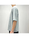 Back Logo Patch Crew Neck Short Sleeve T-Shirt Soft Blue - ACNE STUDIOS - BALAAN 5