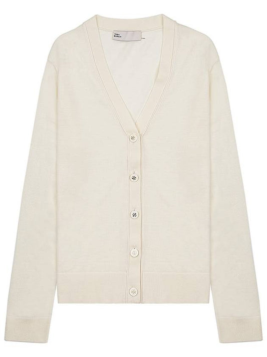 Simone Knit Cardigan Ivory - TORY BURCH - BALAAN 2