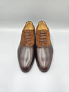 Men s Double G Lace Up Suede Leather Derby Cocoa Brown - GUCCI - BALAAN 3