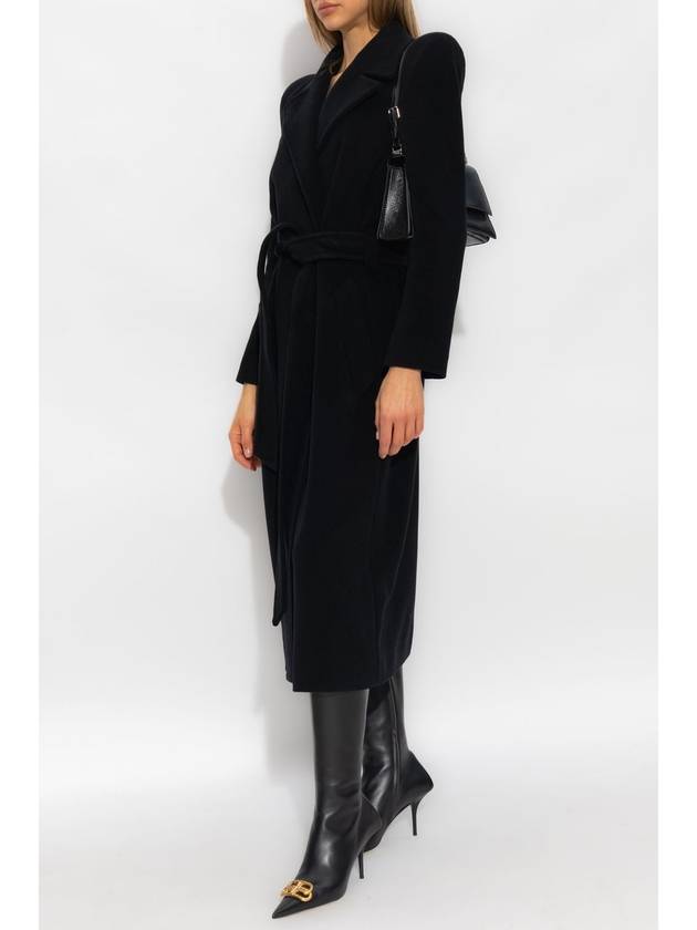 black cashmere wool blend round shoulder coat 769014TOU021000 B0560955732 - BALENCIAGA - BALAAN 3