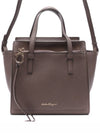 Amy Double Small Tote Bag Cumin - SALVATORE FERRAGAMO - BALAAN 3