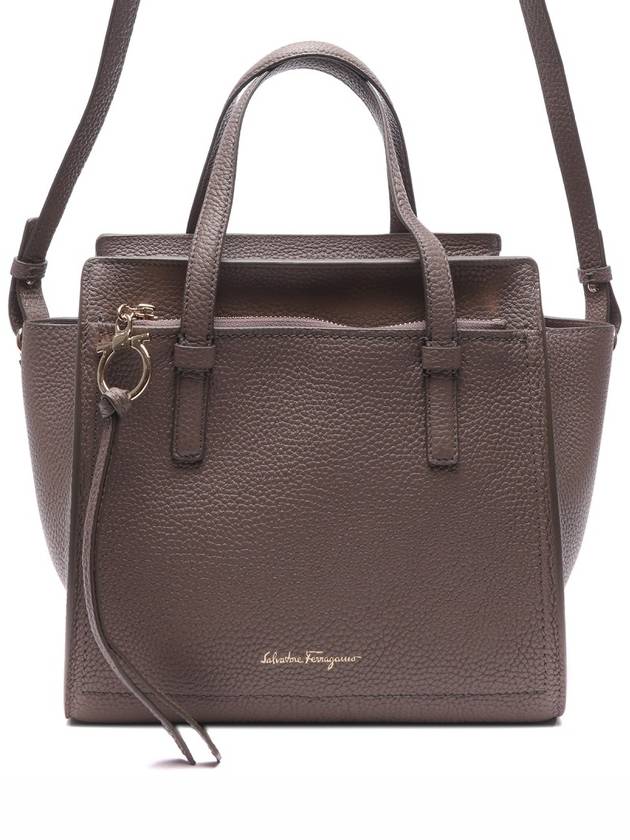 Amy Double Small Tote Bag Cumin - SALVATORE FERRAGAMO - BALAAN 2