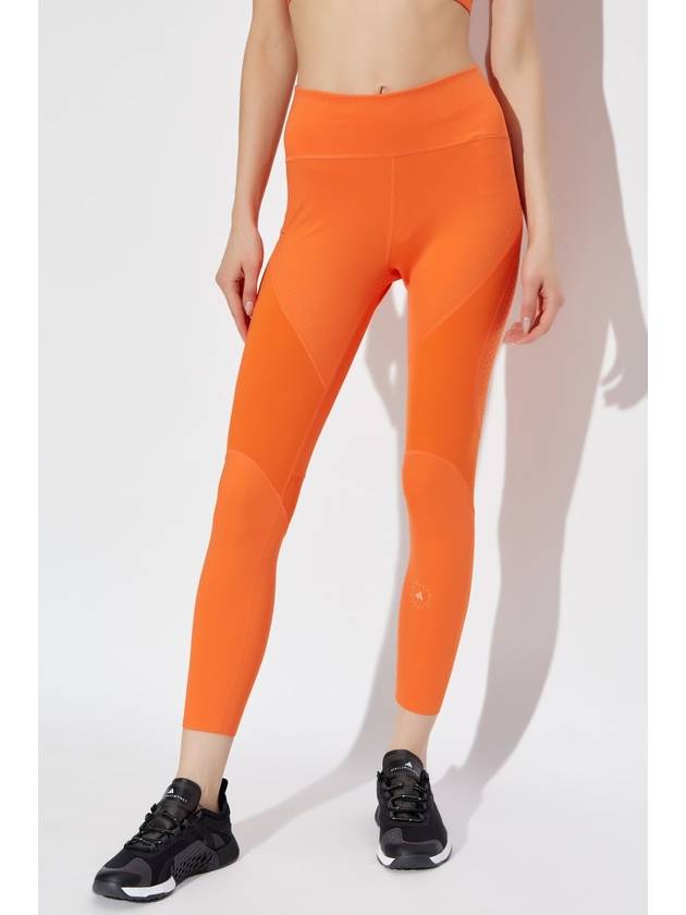 ADIDAS By Stella McCartney Logo Leggings, Women's, Orange - ADIDAS - BALAAN 3