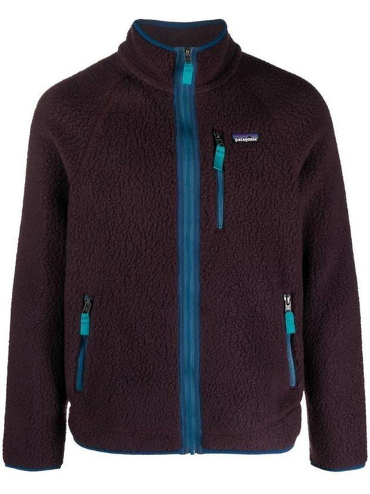 Retro Pile Fleece Zip-Up Jacket Obsidian Plum - PATAGONIA - BALAAN 1