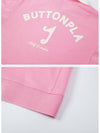 Y logo collar knit pique short sleeve t-shirt pink - BUTTONPLAY - BALAAN 5