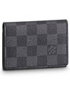 Damier Graphite Envelope Business Card Wallet Black - LOUIS VUITTON - BALAAN 2