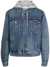 Oversized Trucker Denim Jacket Blue - CELINE - BALAAN 1