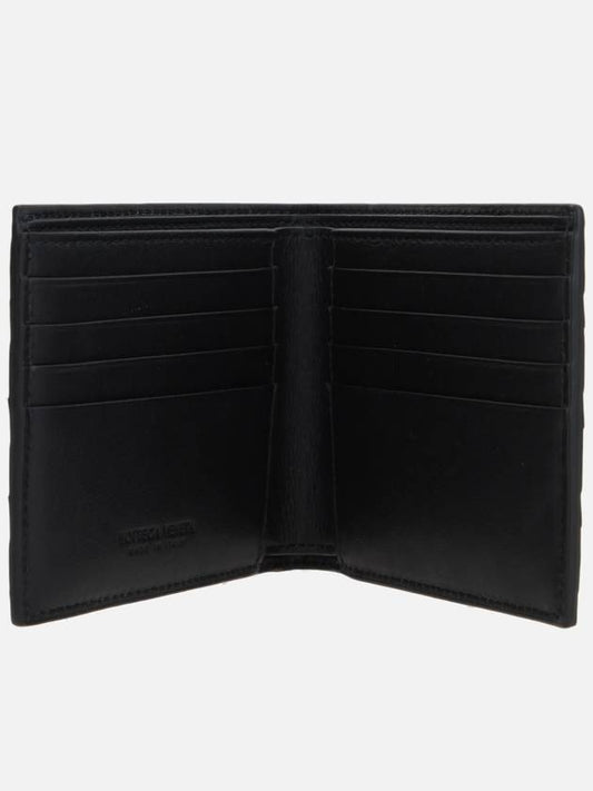 Intrecciato Leather Half Wallet Black - BOTTEGA VENETA - BALAAN 3