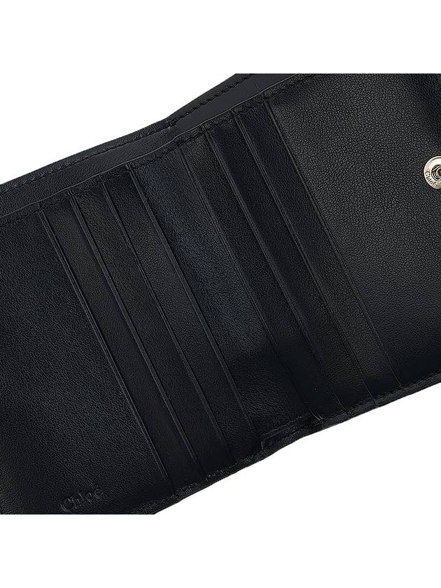 Sense Soft Leather Half Wallet Black - CHLOE - BALAAN 9