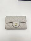 Classic snap women s card wallet light gray AP0214 - CHANEL - BALAAN 4