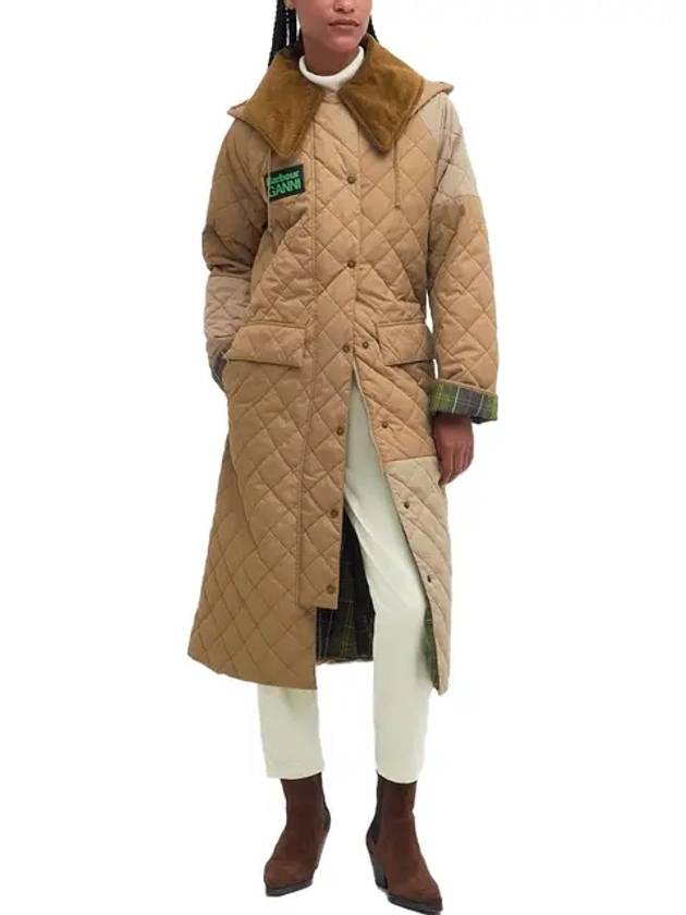 Burghley Quilted Padding Honey - BARBOUR - BALAAN 3