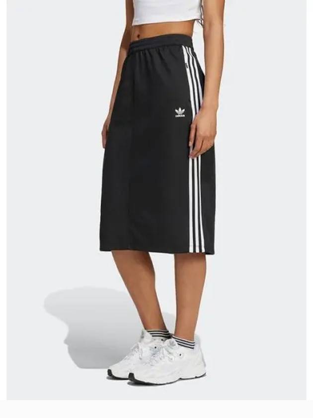 Classic 3 Stripe A-Line Skirt Black - ADIDAS - BALAAN 2