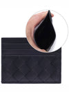 Intrecciato Leather Card Wallet Navy - BOTTEGA VENETA - BALAAN 3