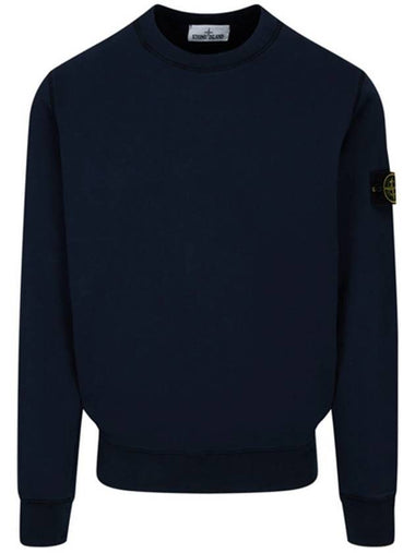 Men's Wappen Patch Sweatshirt Navy - STONE ISLAND - BALAAN 1