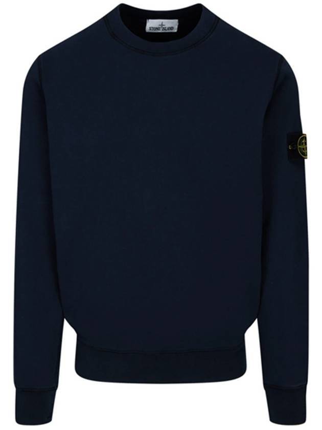 Men's Wappen Patch Sweatshirt Navy - STONE ISLAND - BALAAN 1