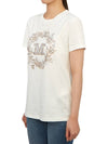 Elmo M Monogram Cotton Short Sleeve T-shirt White - MAX MARA - BALAAN 5