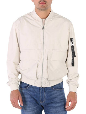 Calvin Klein Eggshell Water Repellent Proof Bomber Jacket, Size Small - CALVIN KLEIN - BALAAN 1