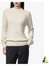 Alpaca Wool Blend Knit Top White - GANNI - BALAAN 2