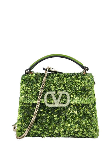 Women s V sling sequin mini bag 4168 - VALENTINO - BALAAN 1