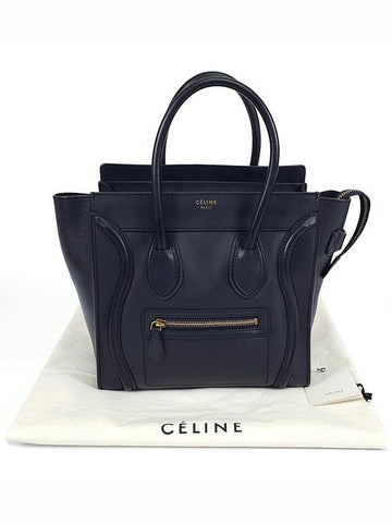 189793 Luggage Micro Dark Navy Tote Bag - CELINE - BALAAN 1