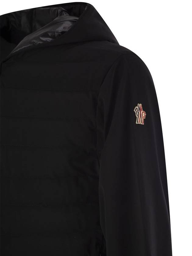 Grenoble Padded Zip-Up Hoodie Black - MONCLER - BALAAN 5