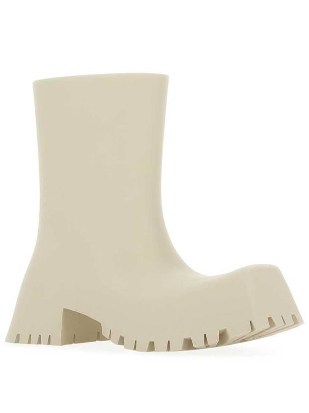 Square Toe Rubber Rain Boots Beige - BALENCIAGA - BALAAN 3