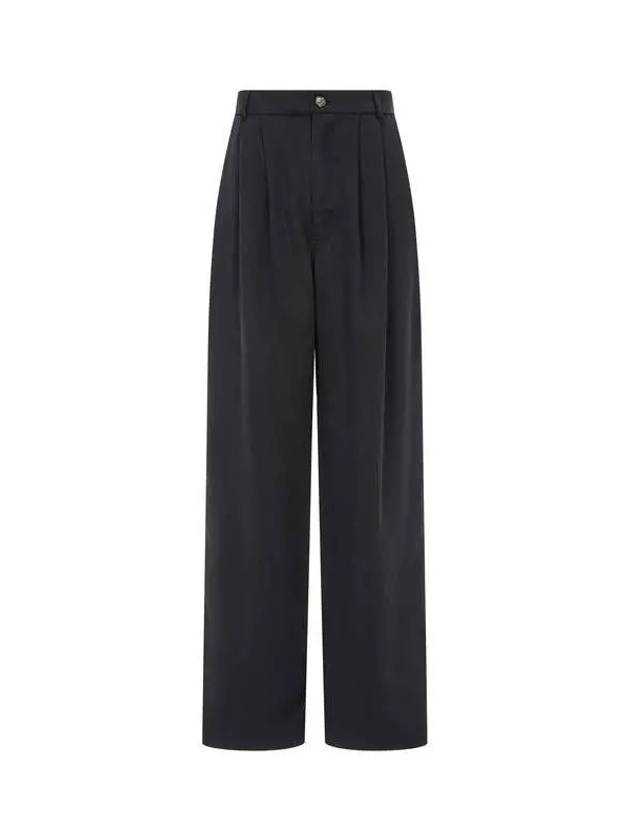 Cropped two tuck twill pants black 271512 - REFORMATION - BALAAN 1