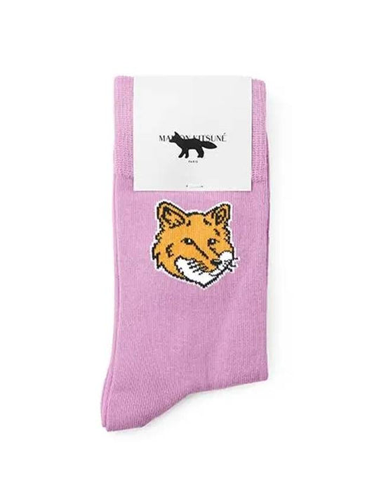 Fox Head Socks Lilac - MAISON KITSUNE - BALAAN 2