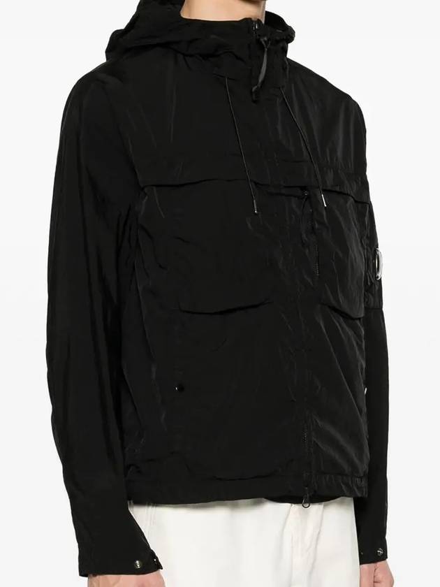 Chrome R Hooded Jacket Black - CP COMPANY - BALAAN 4