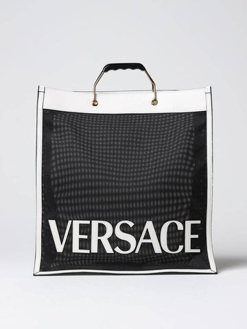 Borsa Versace in tessuto a rete e pelle - VERSACE - BALAAN 1