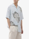 Grape Motif Relax Fit Short Sleeve Shirt Light Blue - JW ANDERSON - BALAAN 2