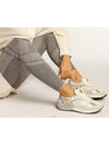 Mesh and Suede Leather Dad-Star Sneakers White Beige - GOLDEN GOOSE - BALAAN 6