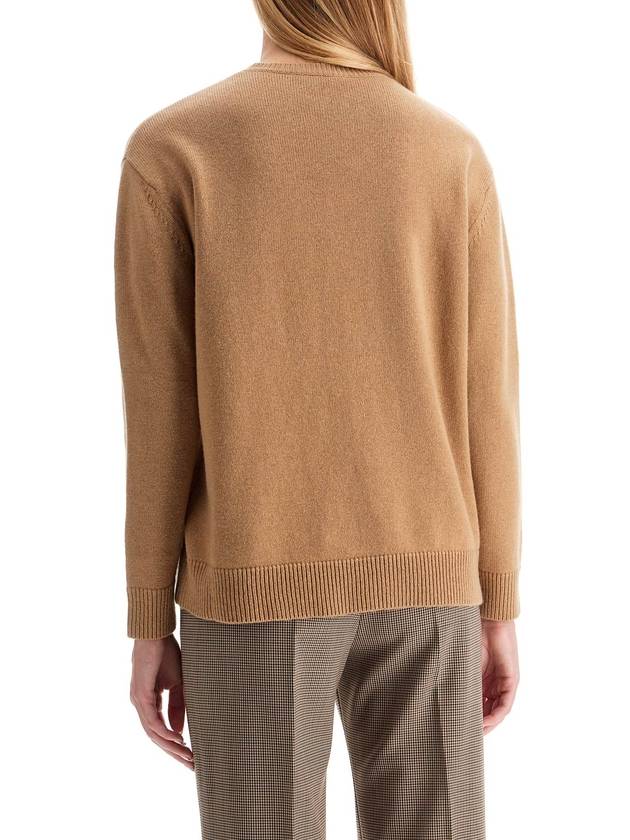 Plata Crew Neck Knit Top Beige - MAX MARA - BALAAN 4