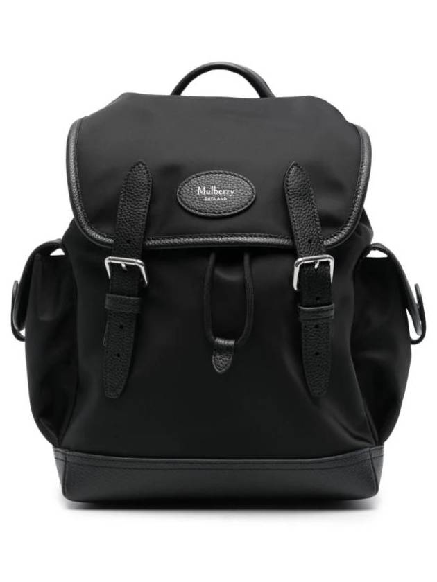 Logo Applique Buckle Backpack Black - MULBERRY - BALAAN 1