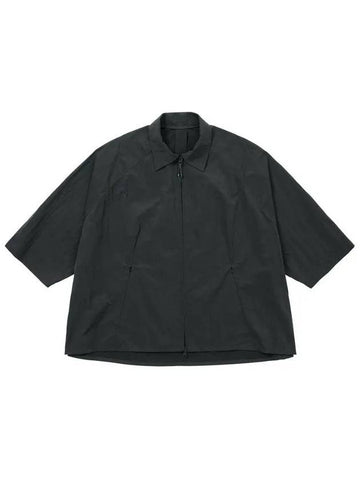 Nylon Cape Shirt CHARCOAL - AJOBYAJO - BALAAN 1