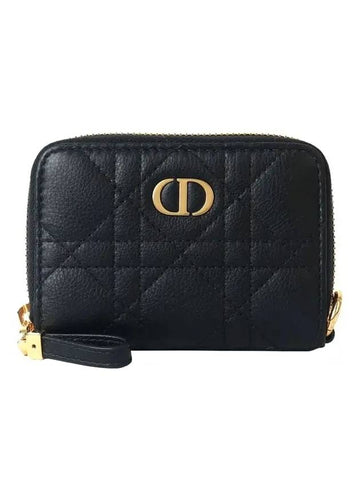 Caro Detachable Card Wallet Black - DIOR - BALAAN 1