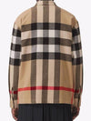 ExaGGerated Check Wool Cotton Overshirt Jacket Archive Beige - BURBERRY - BALAAN 5