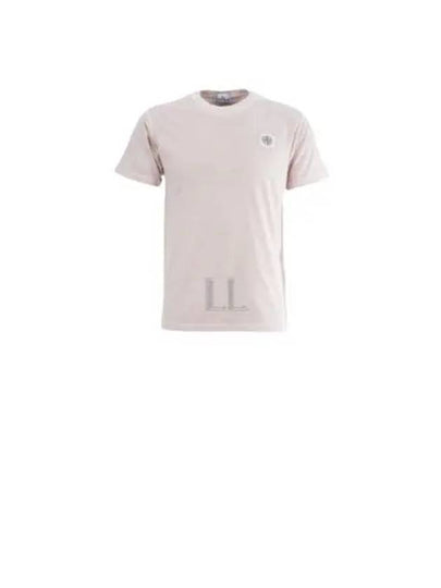 Organic Cotton Short Sleeve T-Shirt Pink - STONE ISLAND - BALAAN 2