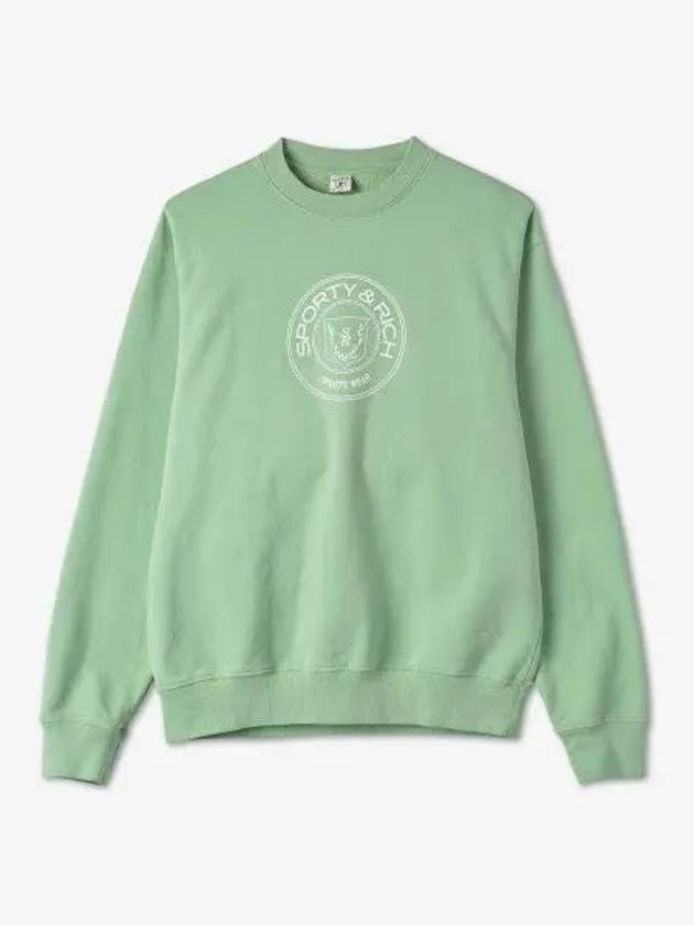 Women's Monaco Crew Neck Sweatshirt Sage - SPORTY & RICH - BALAAN 2