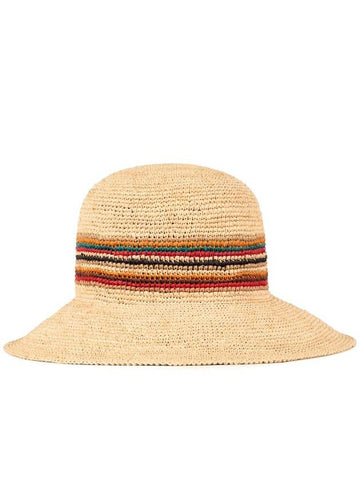 Paul Smith Signature Stripe Straw Sun Hat - PAUL SMITH - BALAAN 1