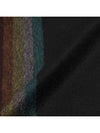 Rainbow Cashmere Muffler Black - PAUL SMITH - BALAAN 5