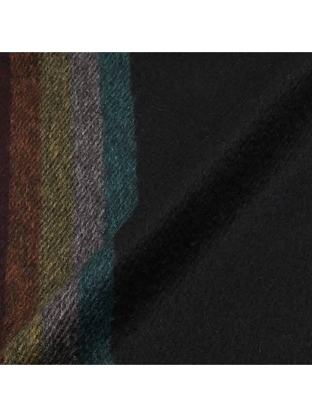 Rainbow Cashmere Muffler Black - PAUL SMITH - BALAAN 5