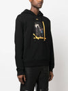 Arrow graphic slim fit hoodie OMBB097C99FLE0151001 OMBB097C99FLE015 1001 - OFF WHITE - BALAAN 1