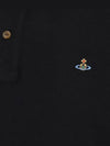 ORB logo embroidery PK shirt black - VIVIENNE WESTWOOD - BALAAN.