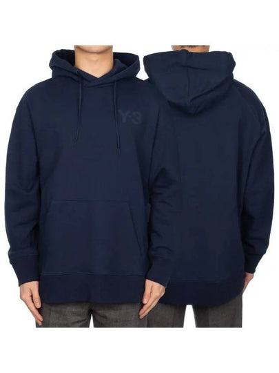 Classic Chest Logo Cotton Hoodie Navy - Y-3 - BALAAN 2