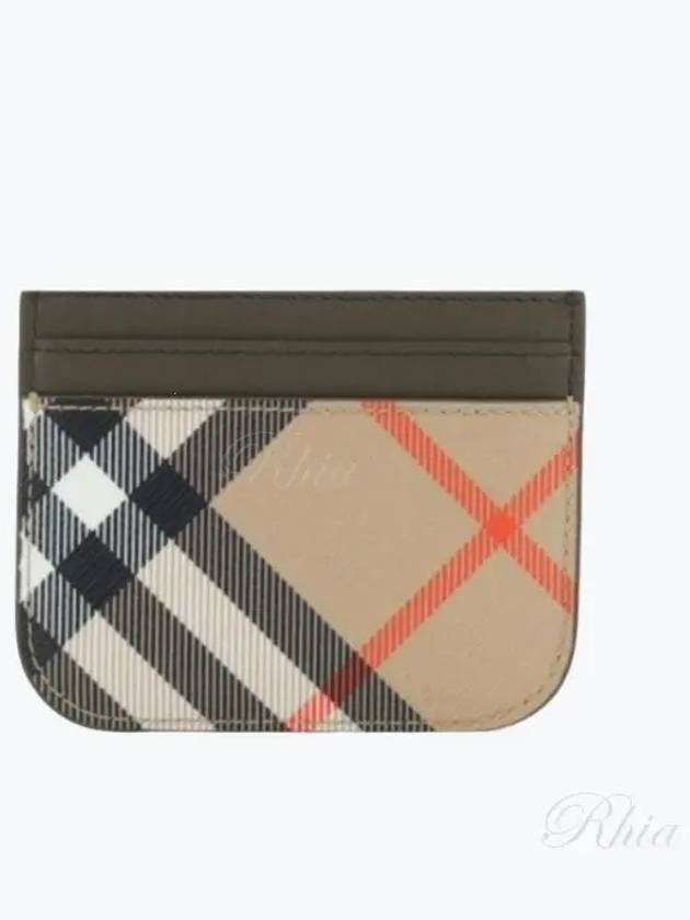 Check Card Wallet Beige - BURBERRY - BALAAN 2