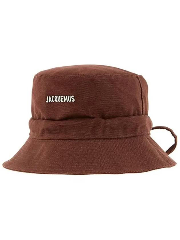 Le Bob Gadjo Knotted Bucket Hat Brown - JACQUEMUS - BALAAN 5