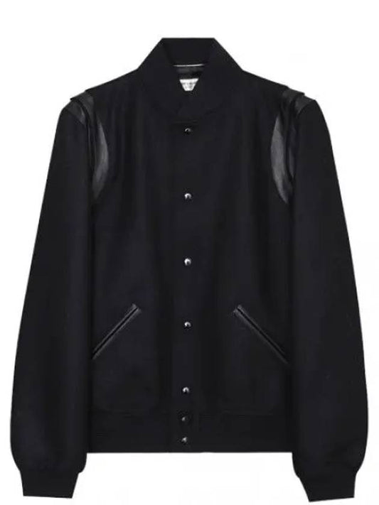 Wool Varsity Jacket Men - SAINT LAURENT - BALAAN 1