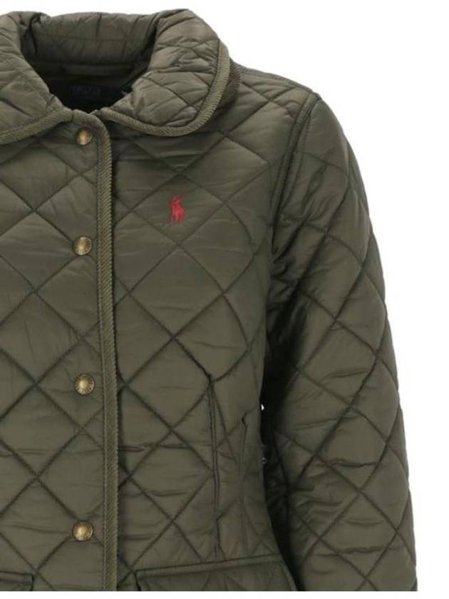 Half Quilted Jacket Green - POLO RALPH LAUREN - BALAAN 4